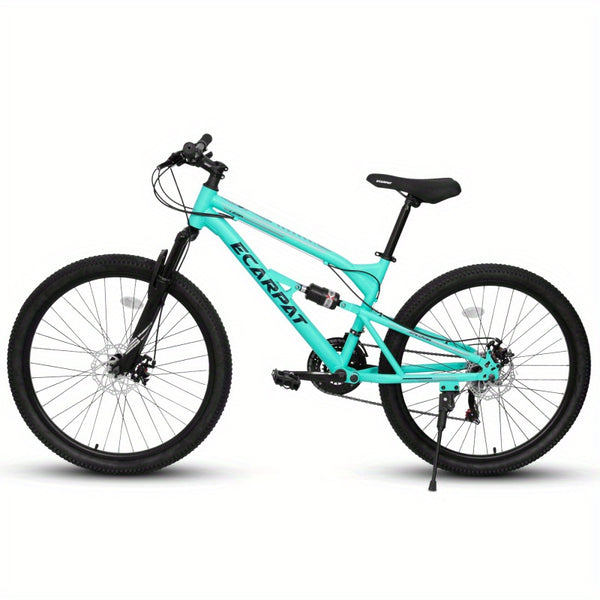 21-Speed Full Suspension Mountain Bike with Front\u002FRear Disc Brakes, 26\