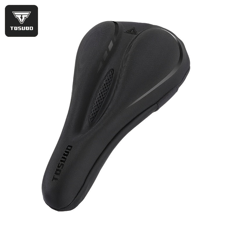 1pc TOSUOD Mountain Bike Seat Cover - Sponge-Filled, Breathable Perforated Design for Enhanced Comfort During Cycling