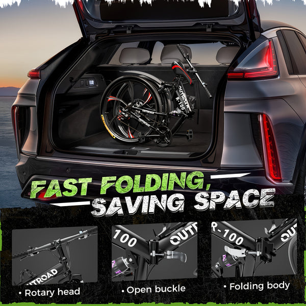 26 Inch Adult Folding Bikes\u002FMountain Bikes, 21 Speeds Mountain Bicycles with Full Suspension