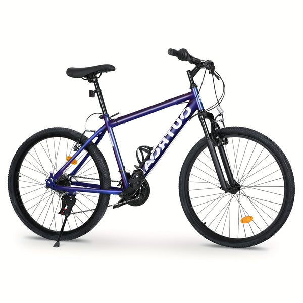 Mountain Bike, 26-inch 7-Speed Aerospace-Grade Frame, Front Suspension V-Brakes Adjustable Ergonomic Seat