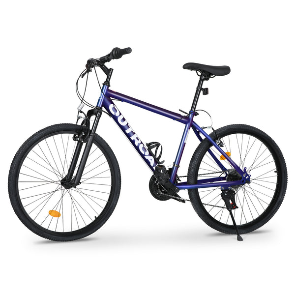 Hardtail Mountian Bikes With 7 Speeds Drivetrain For Adult\u002FYouth, 26 Inch Mens Womens MTB With Widened Frame