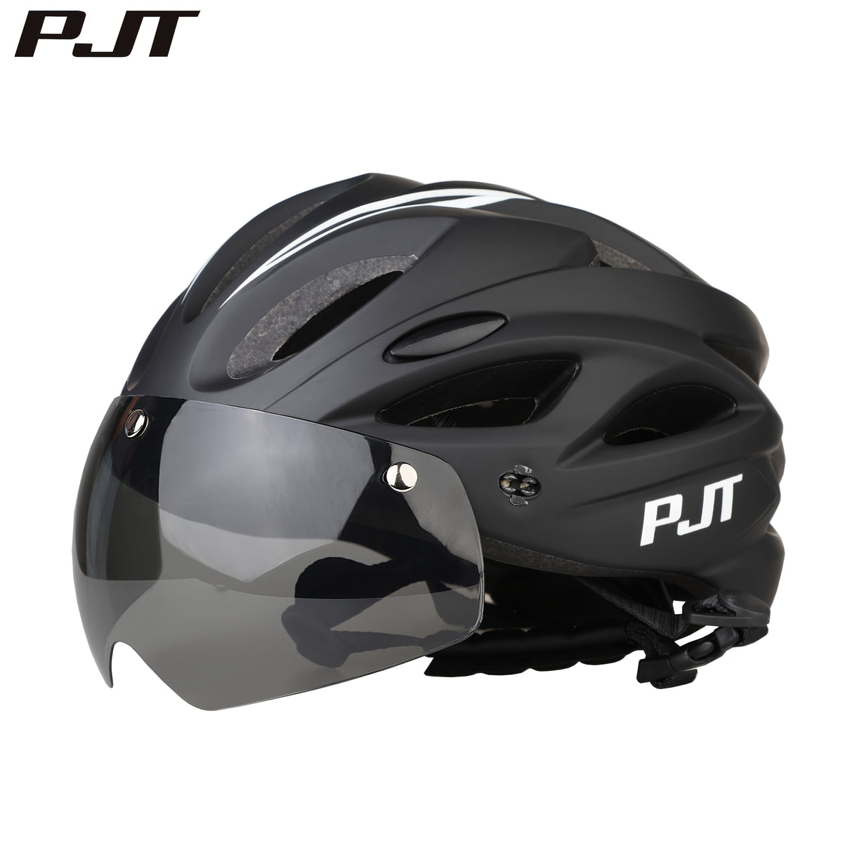 PJT Adult Magnetic 4-in-1 Lightweight Bike Helmet with Detachable Visor and Sun Visor