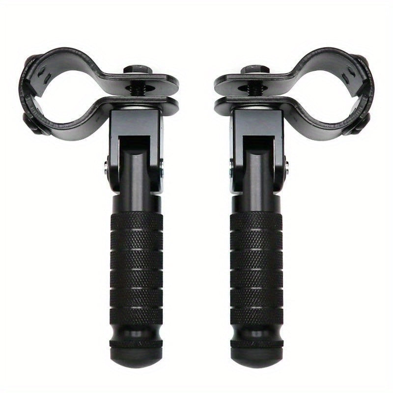 Aluminum Alloy Bicycle Pedals Pair of Aluminum Alloy Bicycle Rear Pedals, Foldable Anti-Slip Kickstand Footrests