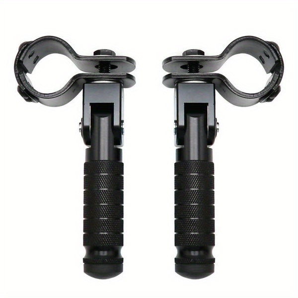 Aluminum Alloy Bicycle Pedals Pair of Aluminum Alloy Bicycle Rear Pedals, Foldable Anti-Slip Kickstand Footrests