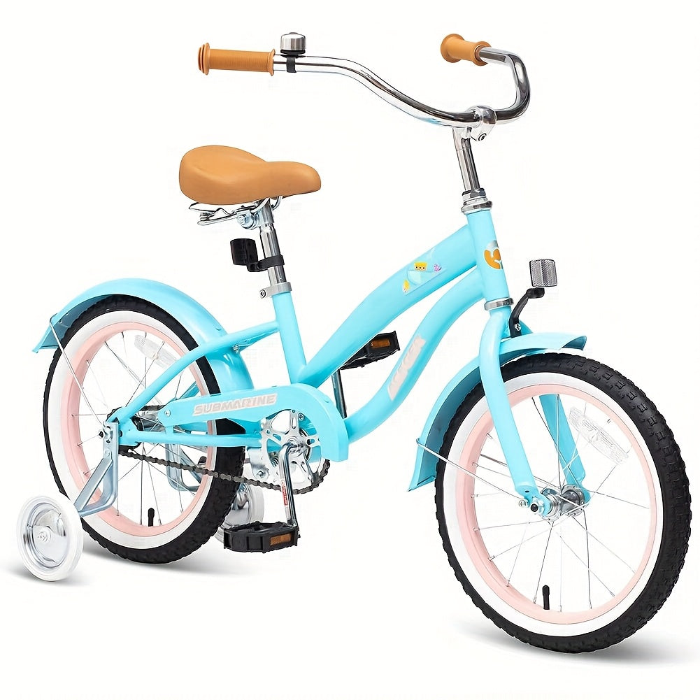 ACEGER Girls Cruiser Bike - Pastel Pink, Girls Bicycle with Dual brakes (16\