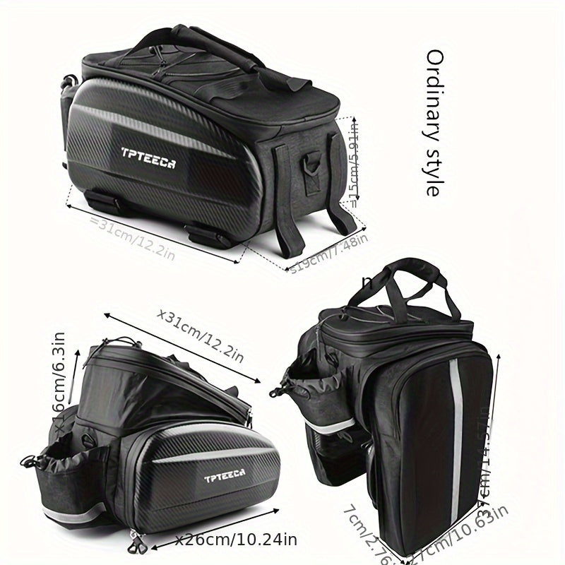 HASAGEI 9.25-Gallon Bike Backpack Cycling Commuter Bag - Large Capacity Bike Pack with Adjustable Shoulder Stra