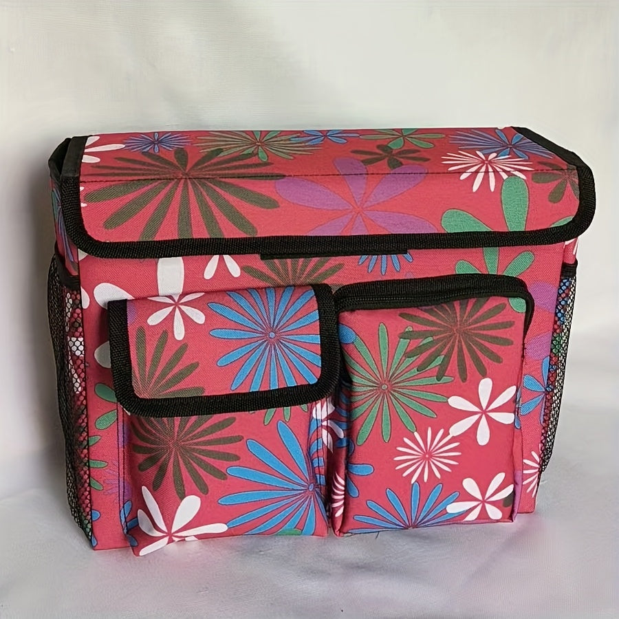 Adjustable Multi-Compartment Front Basket for Electric Bikes