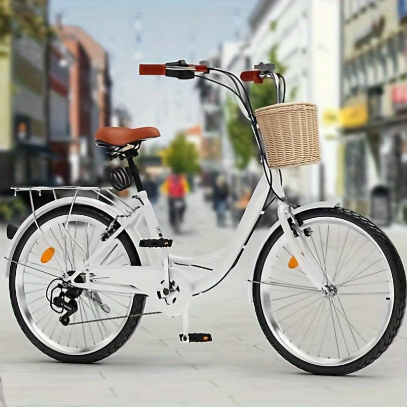 GreenScape 26 Inch Beach Cruiser Bicycle for Women- Comfortable Commute Bike with Adjustable Seat