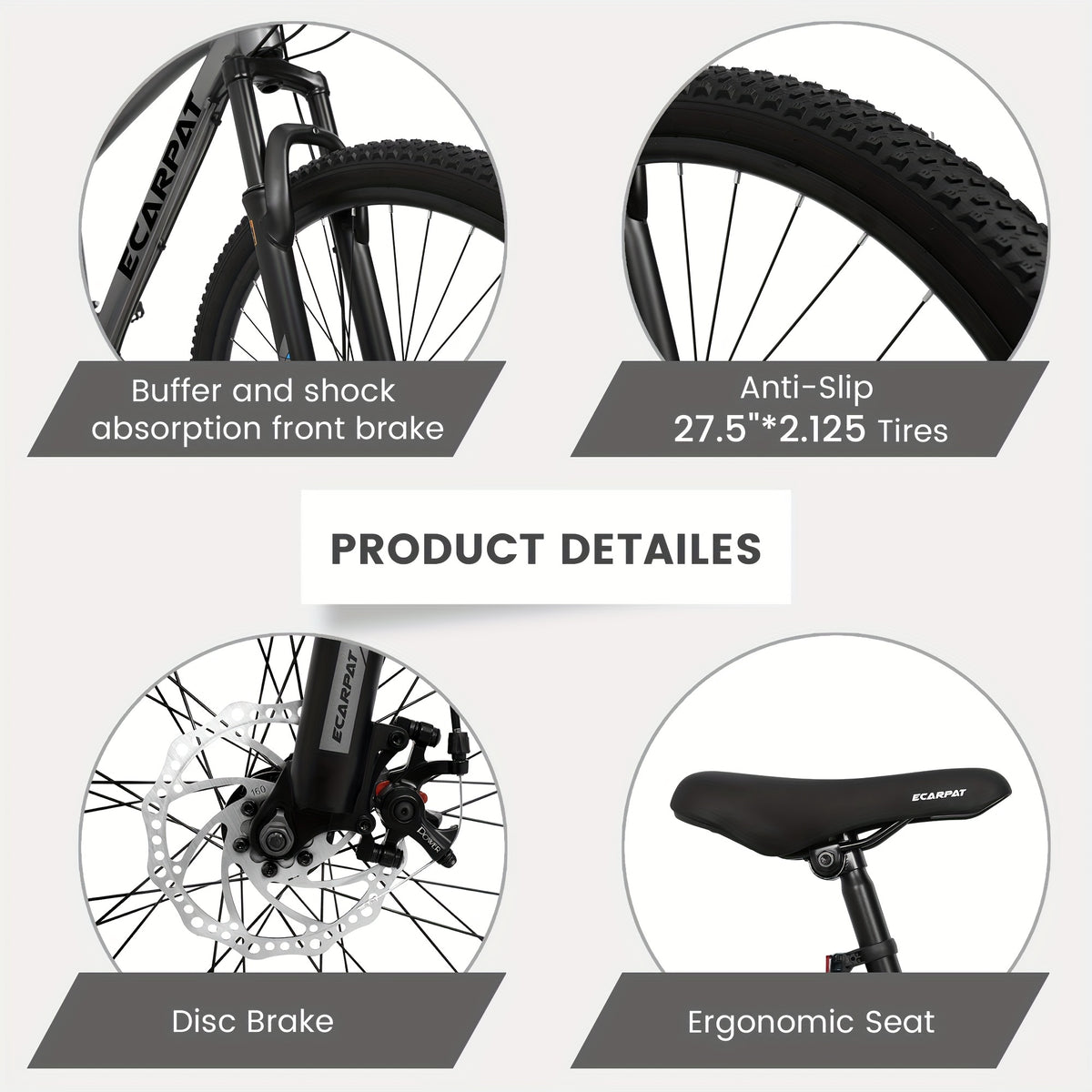 A2757 27 Inch Mountain Bike 21 Speed, Suspension Fork, Aluminum Frame Disc Brake