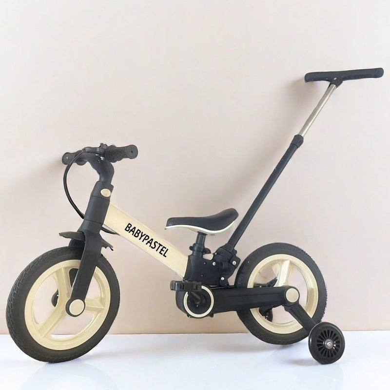 Kids' 6-in-1 Balance Bike Scooter - Adjustable, Multifunctional Bicycle with Push Handle, Aluminum Alloy