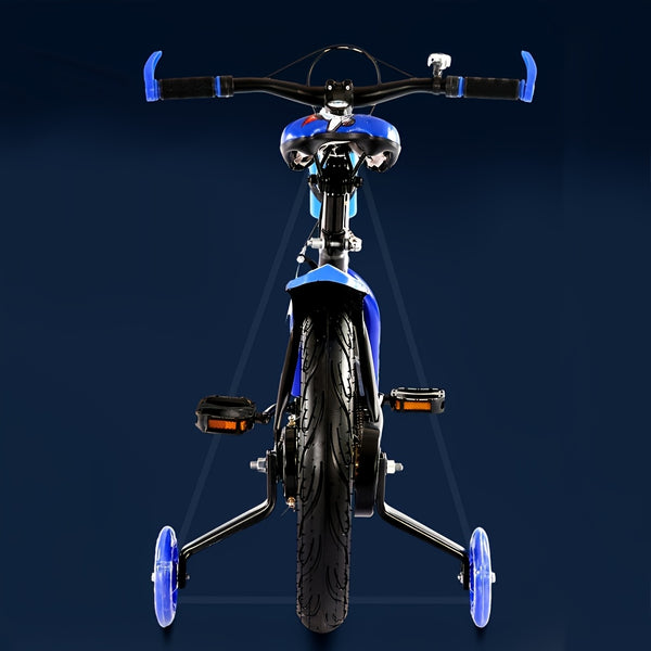 Kids' Blue Bicycle with Training Wheels - 16\