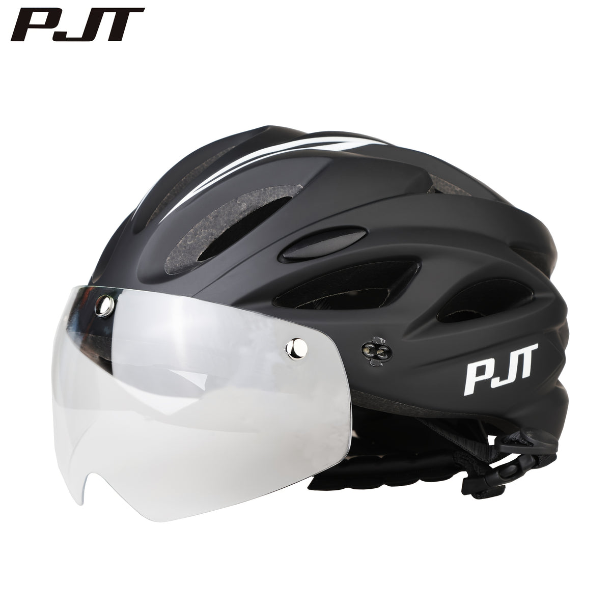 PJT Adult Magnetic 4-in-1 Lightweight Bike Helmet with Detachable Visor and Sun Visor