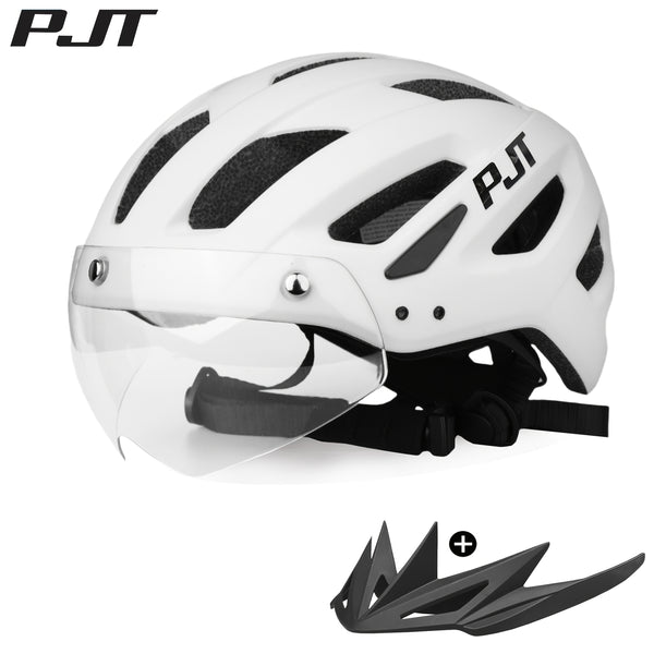 4-in-1 Bike Helmet PJT 4-in-1 Lightweight Bike Helmet | Detachable Visor & Shade, Adjustable Fit