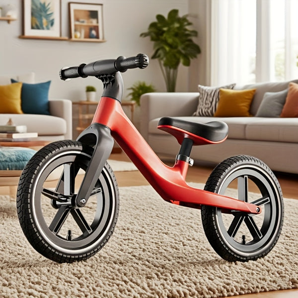 Sturdy Balance Bike for Toddlers - Racing-Style Frame with Sturdy Wheels, No Battery Needed