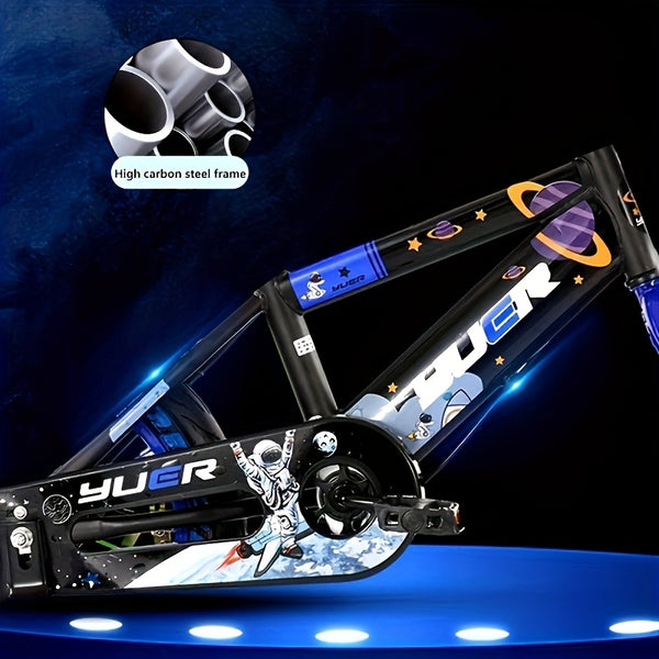 Kids' Blue Bicycle with Training Wheels - 16\