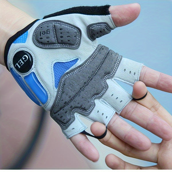 Breathable Cycling Gloves Breathable & Durable Half Finger Cycling Gloves | Thick Cushioning, Sweat-Wicking Fabric