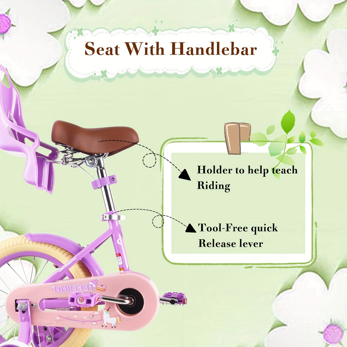 RULLY Donna Princess Girls' Bike in Deep Purple - 12\