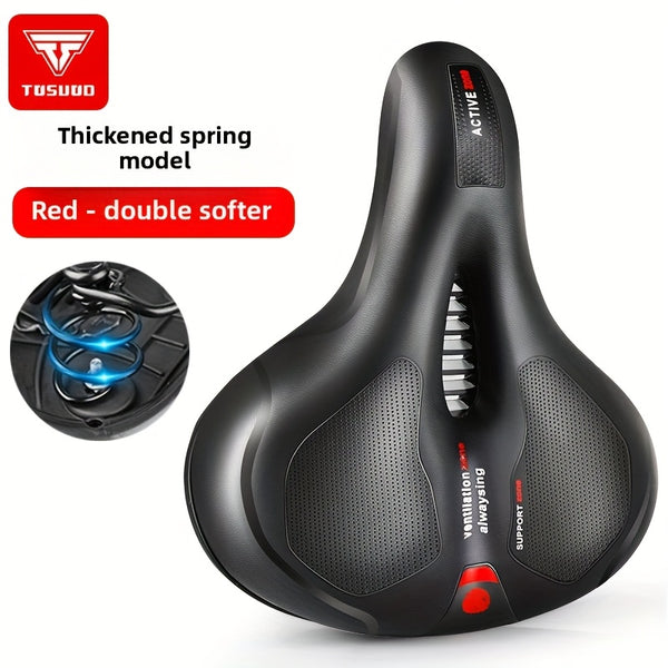 Bicycle Seat Cushion TOSUOD Ultra Soft Comfortable Bicycle Seat Cushion | Anti Hip Pain Thickening Shock-Absorbing