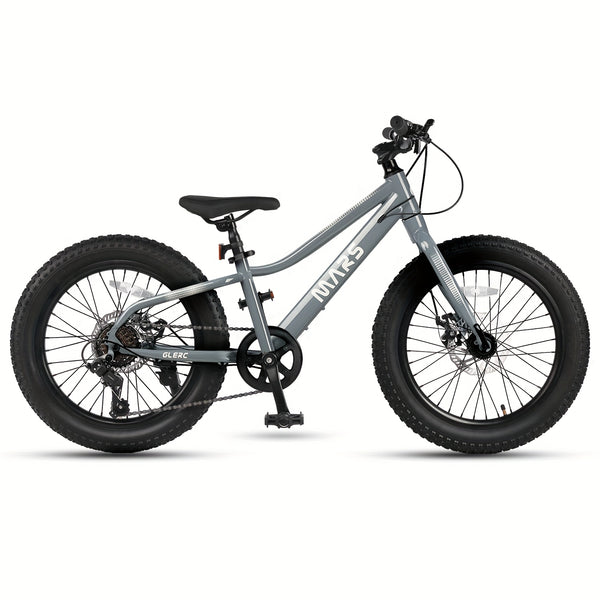 Mars 20 24 Inch Mountain Bike, 2.8-Inch Wide Tires, 6 Speed Drivetrain, Disc Brakes