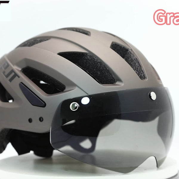 4-in-1 Bike Helmet PJT 4-in-1 Lightweight Bike Helmet | Detachable Visor & Shade, Adjustable Fit