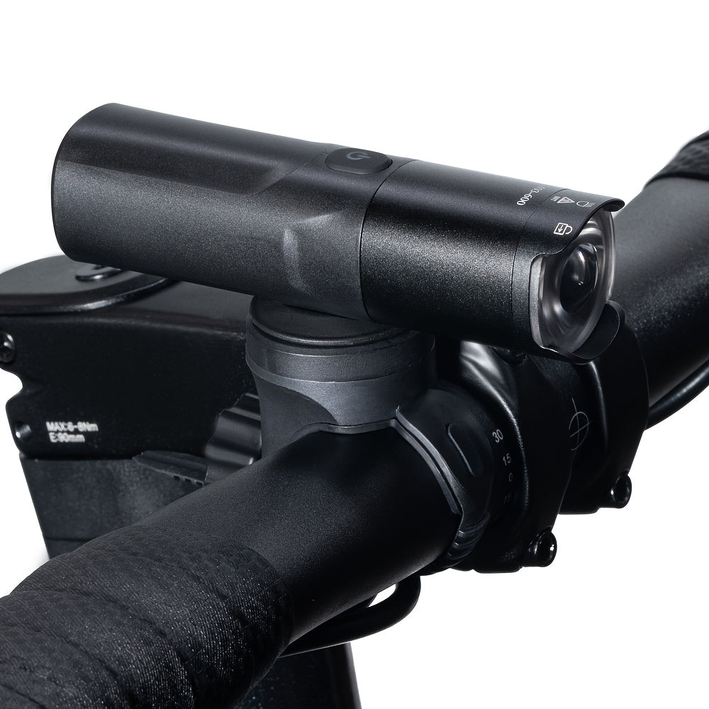 1pc Bike Suspension Light, Aluminum Alloy Frame Mounted Headlight, USB Rechargeable, Anti-Glare