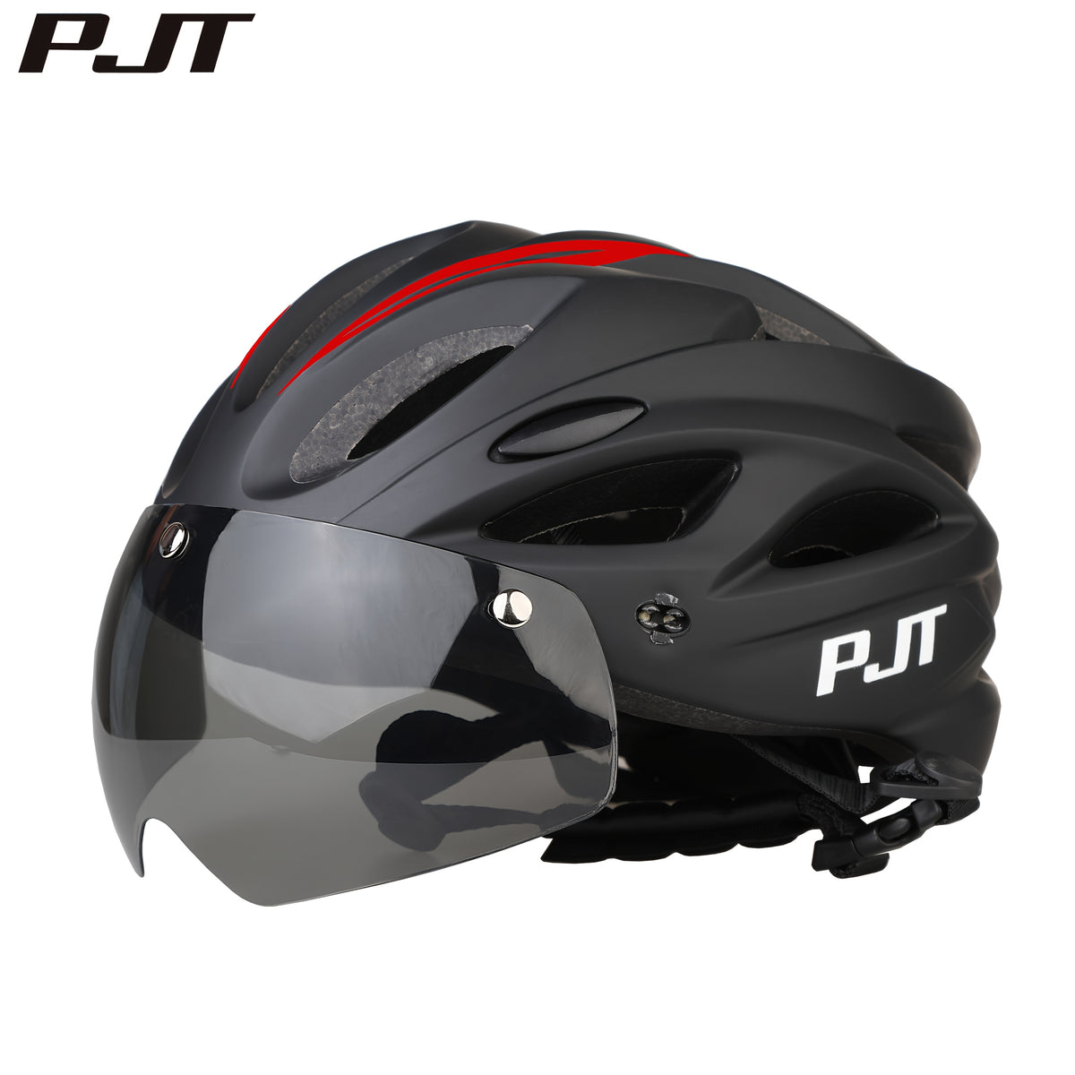 PJT Adult Magnetic 4-in-1 Lightweight Bike Helmet with Detachable Visor and Sun Visor
