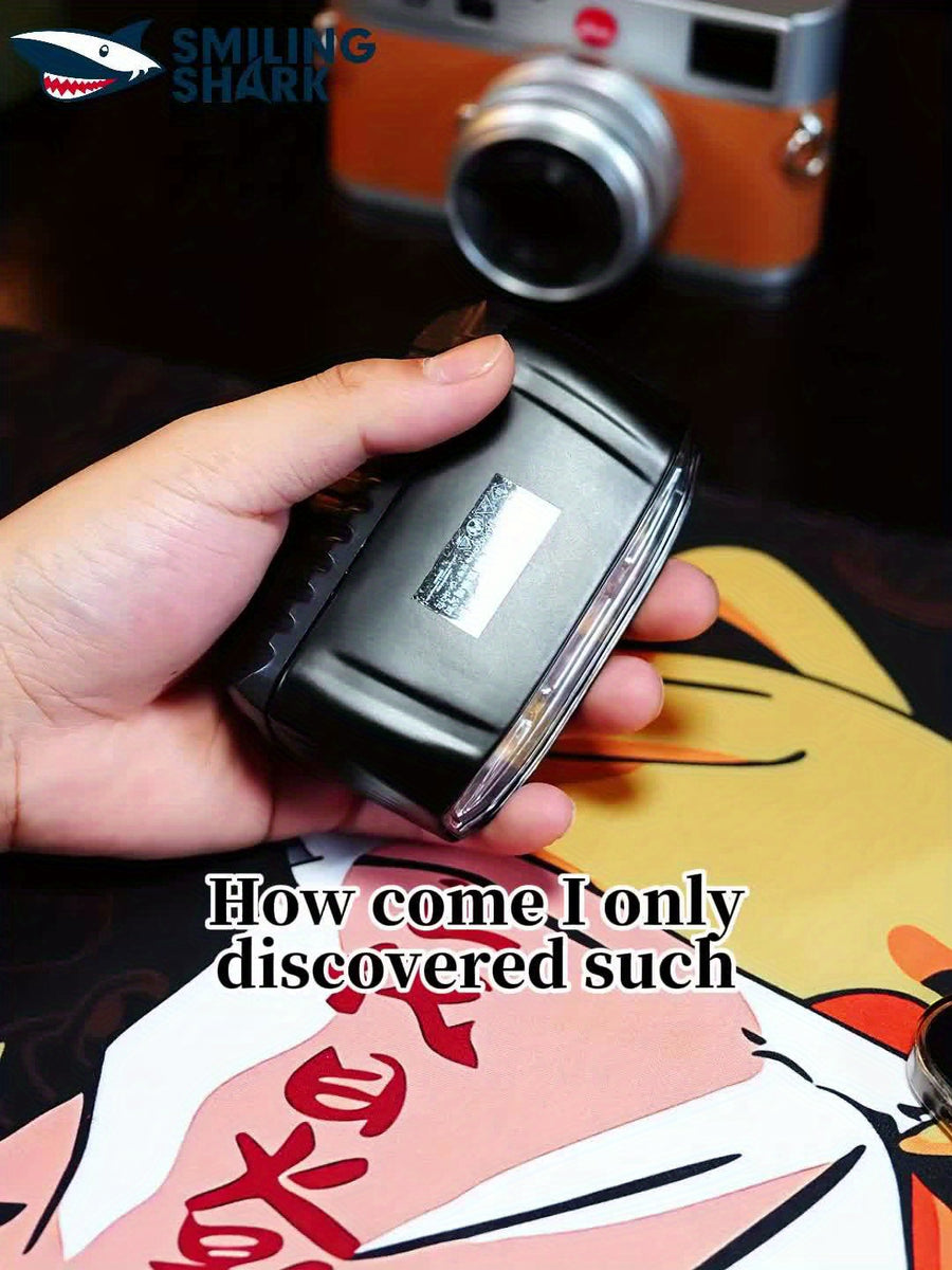 Smiling Shark Under-Mount Bike Light - Ultra-Bright LED Headlight, Rechargeable, 90° Adjustable Angle