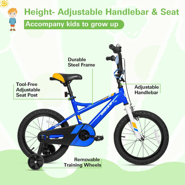 Kids Bike Children Bicycle for Boys Girls Cycling Ages 3-12 Years Old 14 20 Inch Teenage Kiddo Two-wheeler