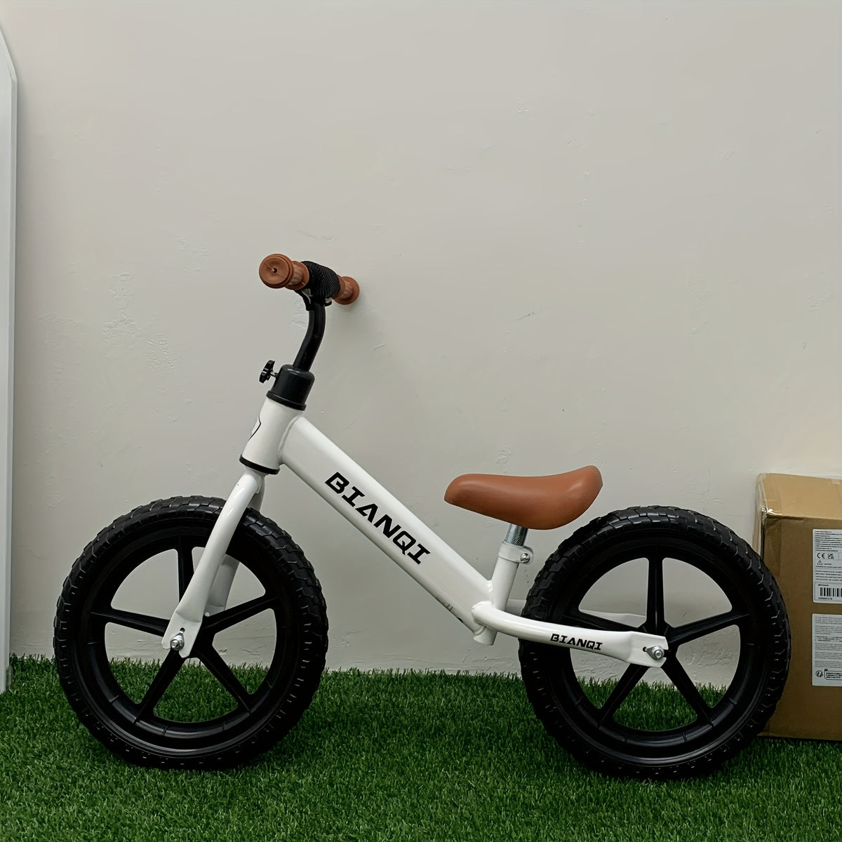 Unisex Christmas, Halloween, Easter & Birthday Gift - Playful Design Sturdy Structure Kids Balance Bike with Training Wheels